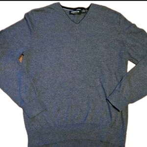 Claiborne Men's Charcoal‎ V-Neck Sweater
